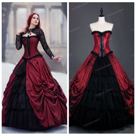 gothic wedding dress
